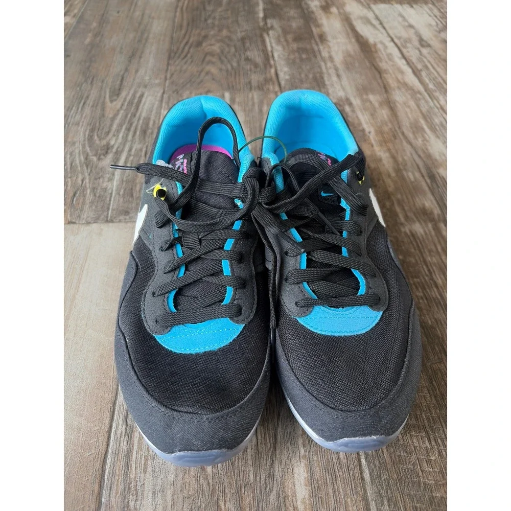 Nike Air‎ Max Motif Black University Blue Pink Youth 6.5Y